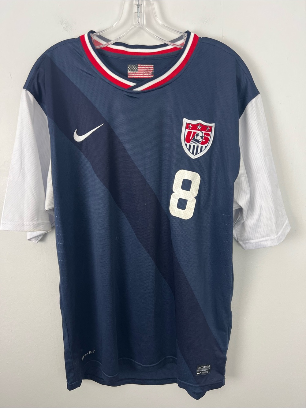 Nike USA Soccer 2012 Away Player Issue #8 Dempsey Jersey USMNT